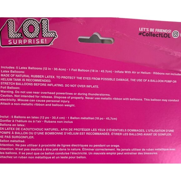 LOL SURPRISE! Friends Balloon Bouquet Kit Set 6 Birthday Party Supplies Helium - Picture 6 of 8
